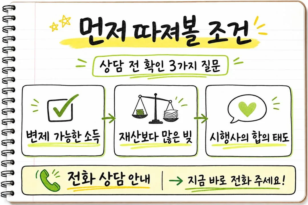 먼저 따져볼 조건